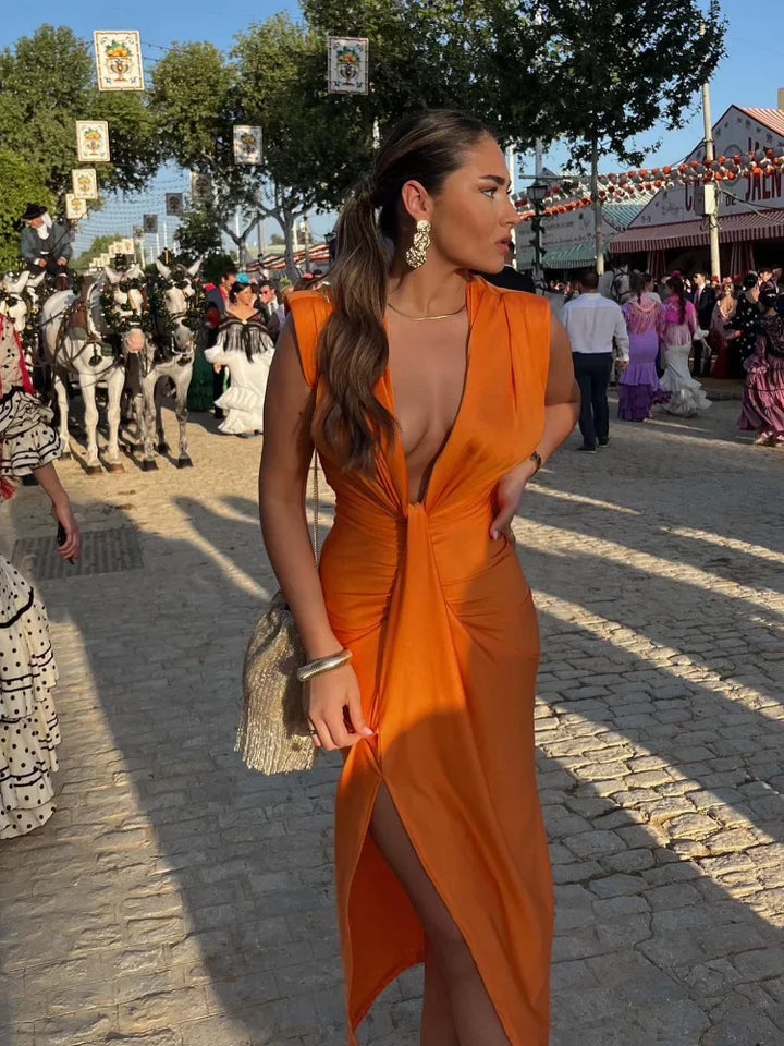 Elegant Pleated Dress for Women - Timeless Style