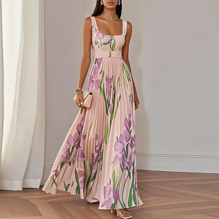 Floral A-Line Maxi Dress for Women | Elegant Grace Style