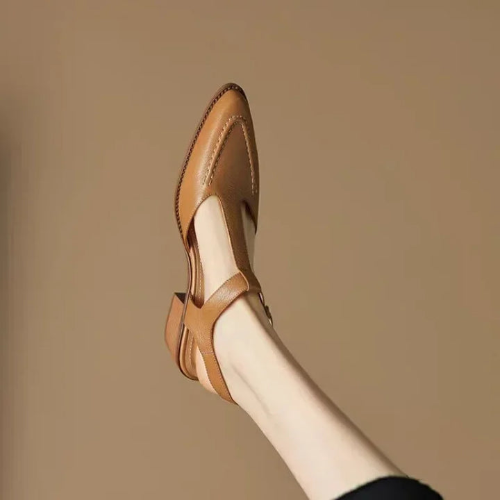 Mary Jane Shoes With Buckle Strap | Classic Comfort Flats