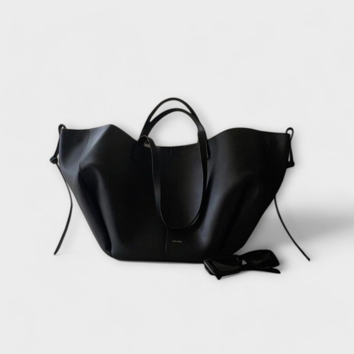 Vintage Leather Shoulder Bag for Women - Spacious Everyday Tote