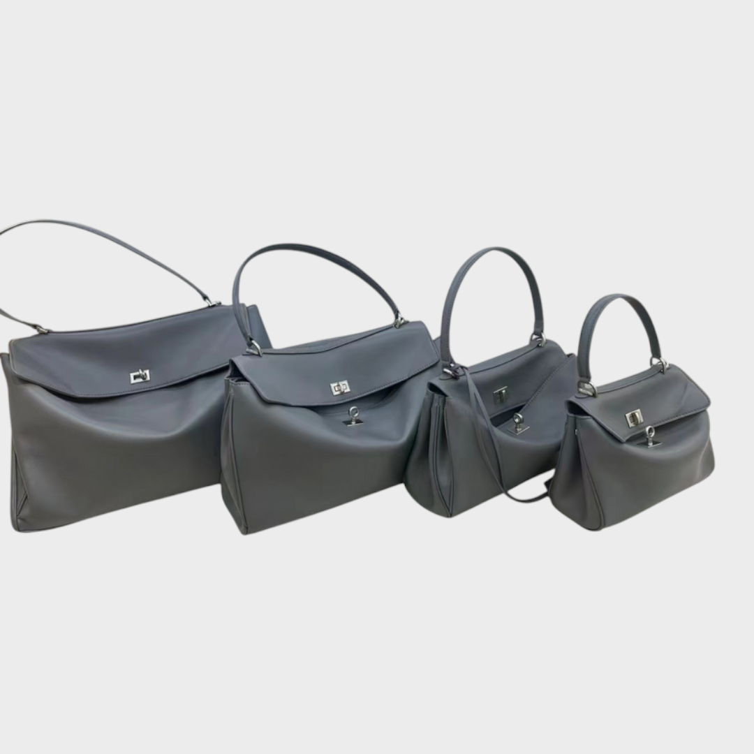 Leather Handbag Women - Minimalist Soft Genuine Leather Shoulder Bag