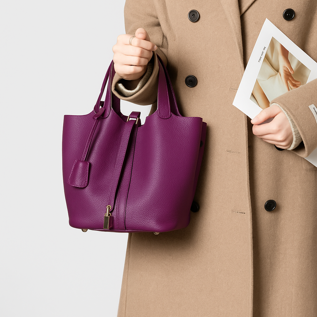 Kate Lock Crossbody Bag - Pebbled Leather Handbag