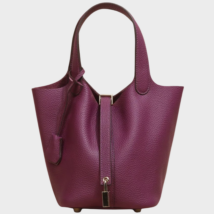 Kate Lock Crossbody Bag - Pebbled Leather Handbag