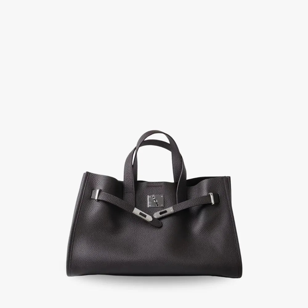 Leather Tote Bag for Work and Travel | Structured Shoulder Bag