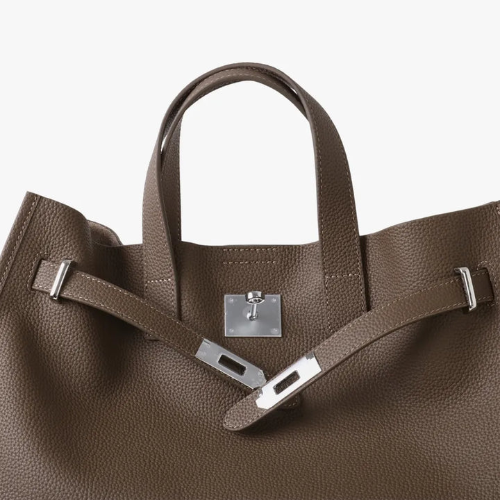 Leather Tote Bag for Work and Travel | Structured Shoulder Bag