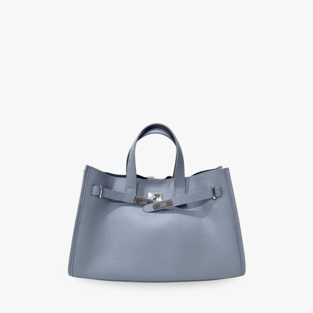 Leather Tote Bag for Work and Travel | Structured Shoulder Bag