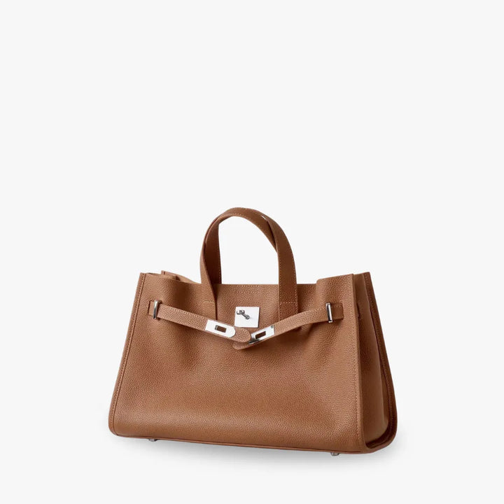Leather Tote Bag for Work and Travel | Structured Shoulder Bag