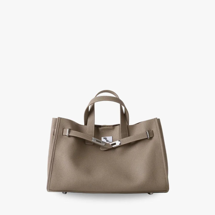 Leather Tote Bag for Work and Travel | Structured Shoulder Bag