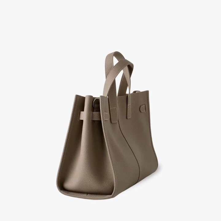 Leather Tote Bag for Work and Travel | Structured Shoulder Bag