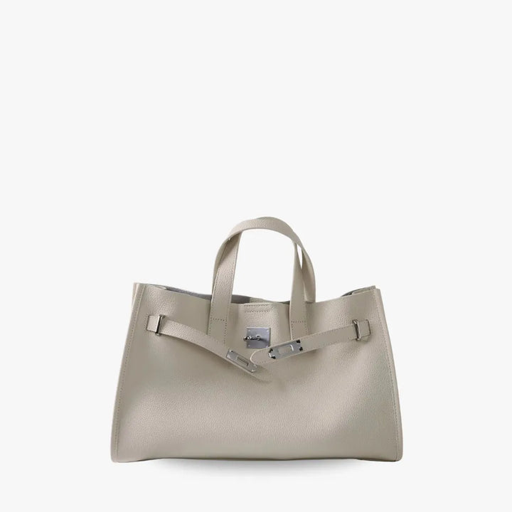 Leather Tote Bag for Work and Travel | Structured Shoulder Bag