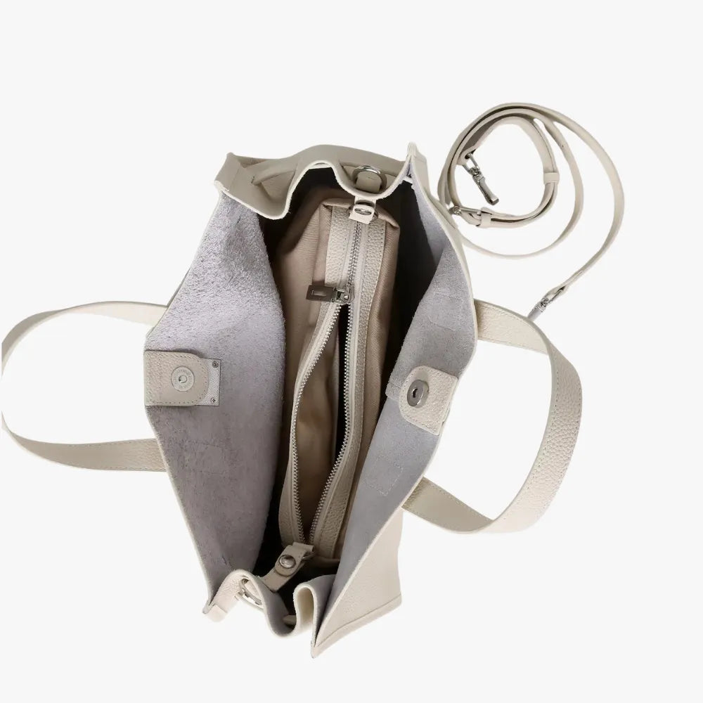 Leather Tote Bag for Work and Travel | Structured Shoulder Bag