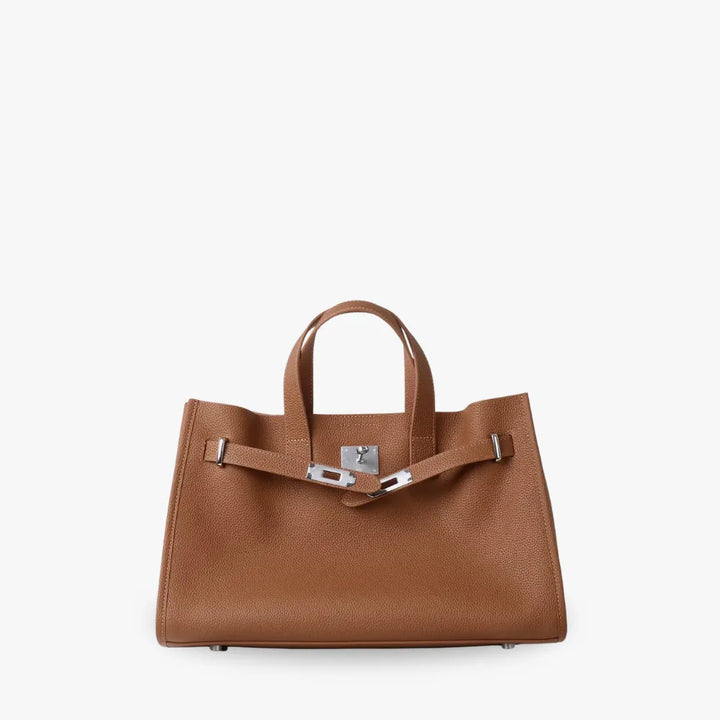 Leather Tote Bag for Work and Travel | Structured Shoulder Bag