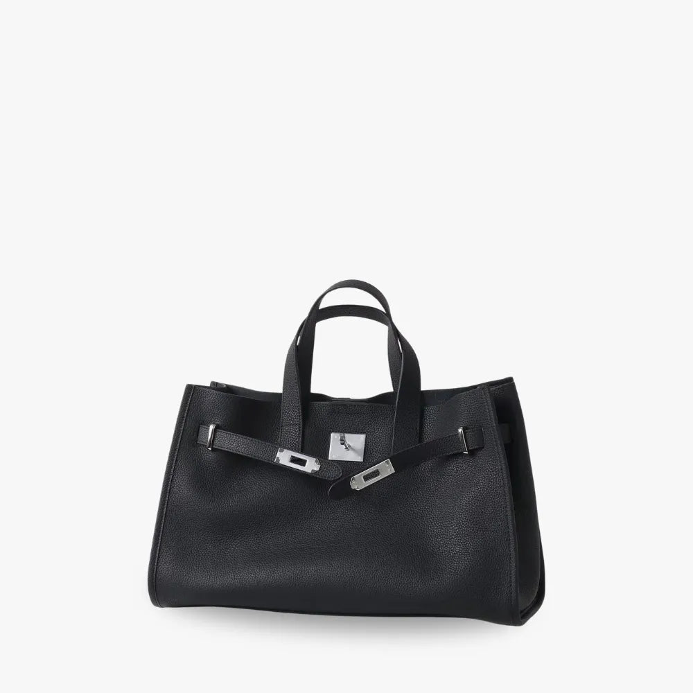 Leather Tote Bag for Work and Travel | Structured Shoulder Bag
