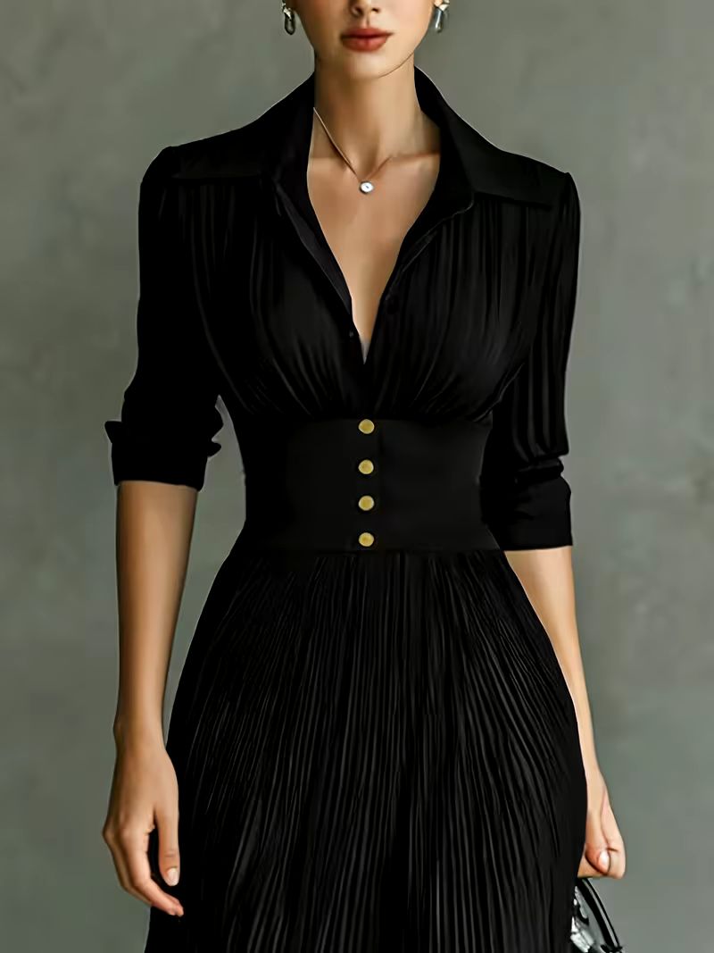 Elegant Maxi Dress for Women - Flowing Floor Length Dress