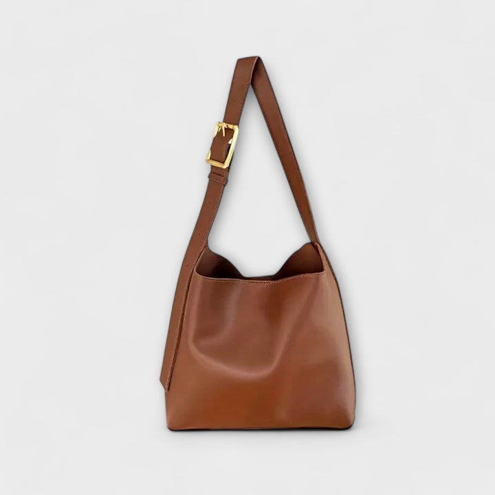 Leather Shoulder Bag for Women - Elegant Everyday Handbag