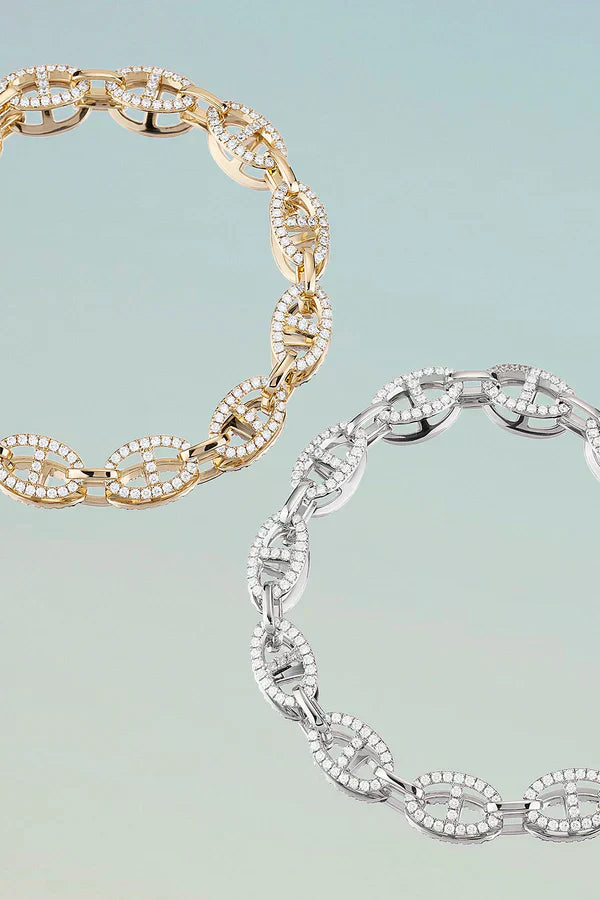 White Gold Bracelet | Isla Marina Elegant Everyday Chain