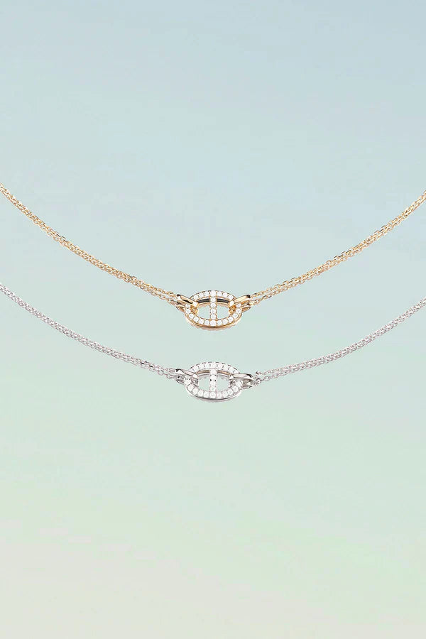 White Gold Necklace - Isla Marina Elegant Everyday Jewelry