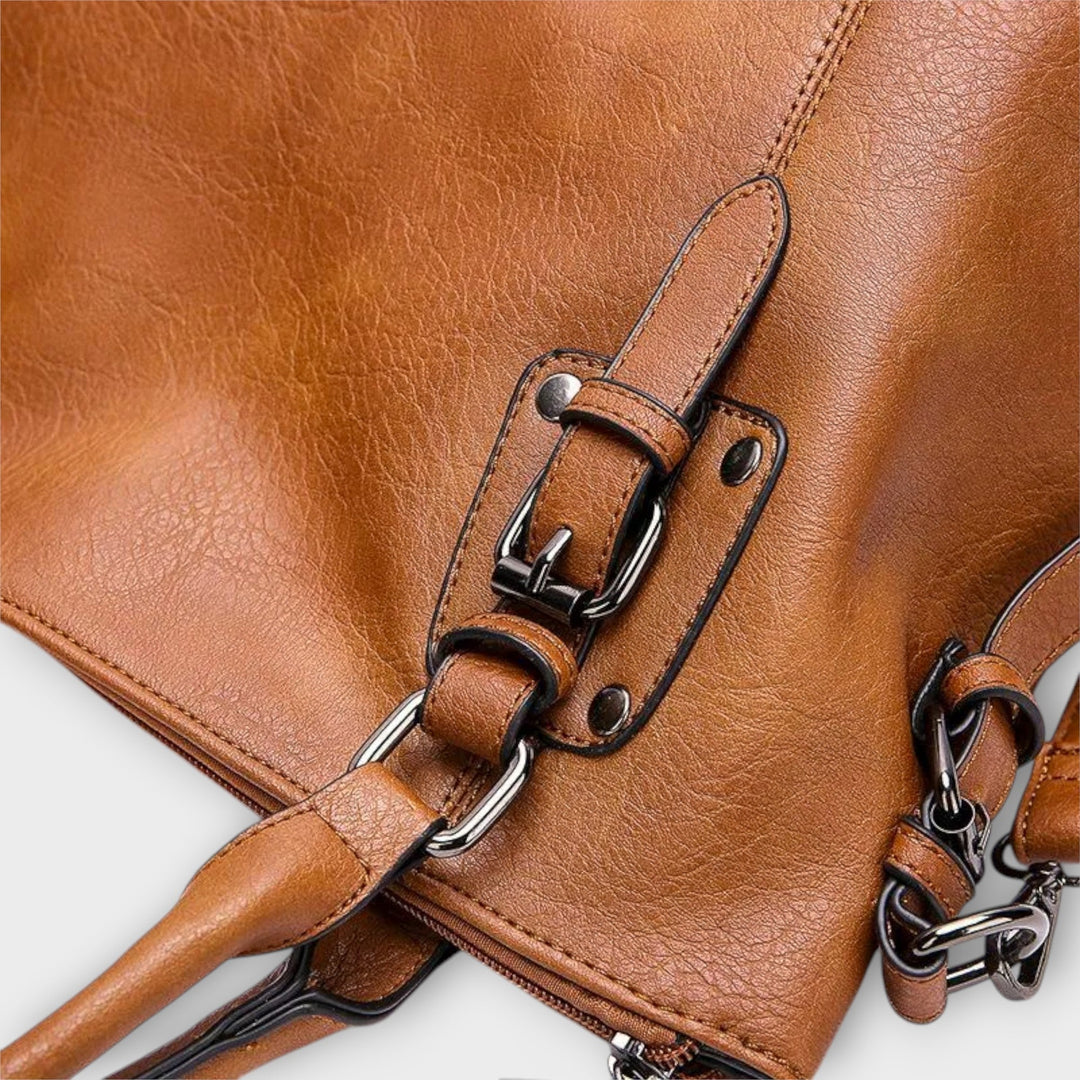 Leather Shoulder Bag for Women - Elegant Everyday Crossbody