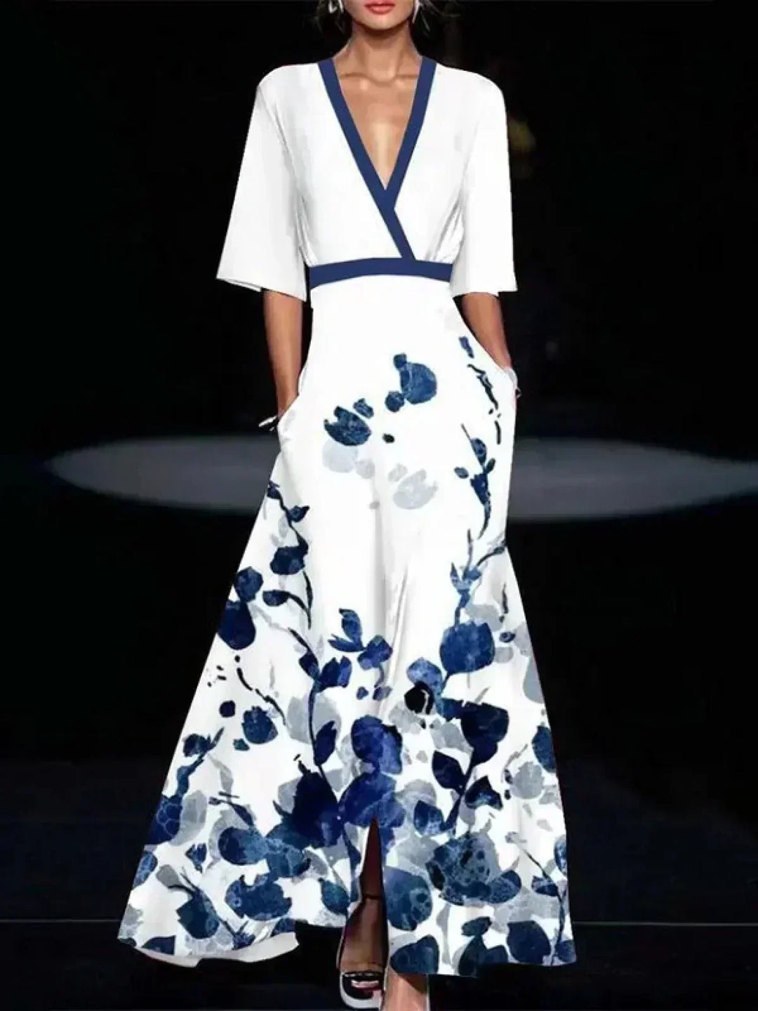 Floral Midi Dress for Women - Elegant Everyday Style