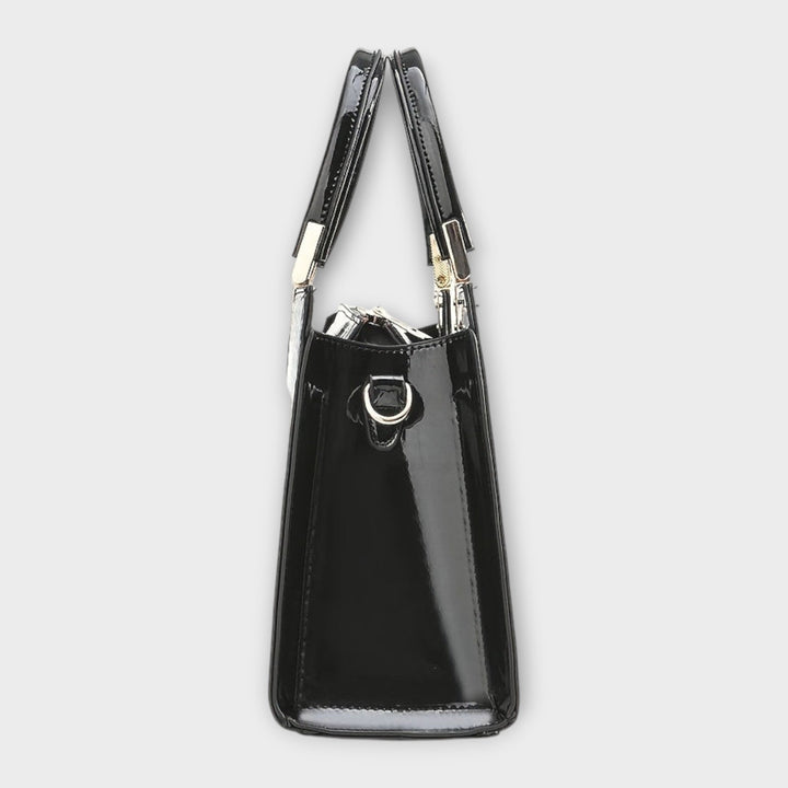 Crocodile Embossed Leather Handbag for Work and Everyday