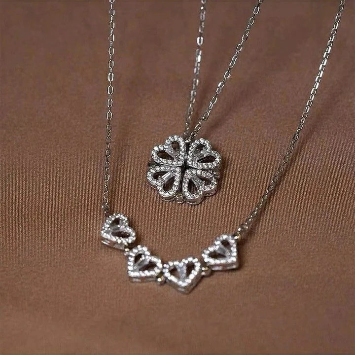 Clover Necklace White Gold | Amora Quadrifolia Pendant