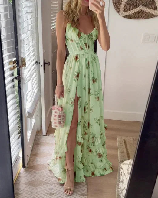 Floral Maxi Dress for Women - Romantic Flowing Silhouette