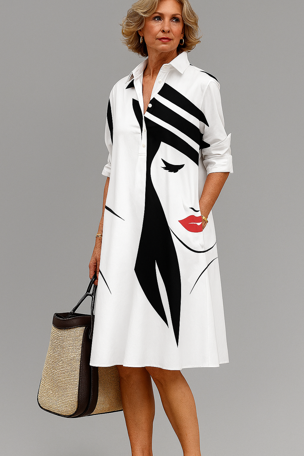 Midi Dress for Women - Comfortable Everyday Elegance