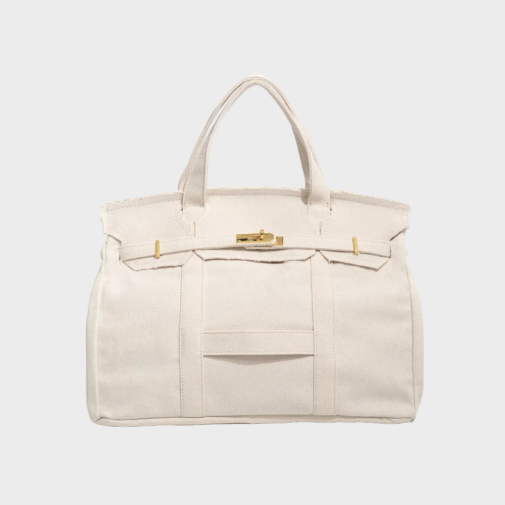 Canvas Tote Bag for Women - Utility Chic Everyday Carryall