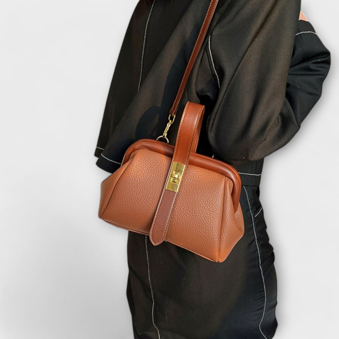 Retro Handbag for Women - Classic Structured Tote Bag