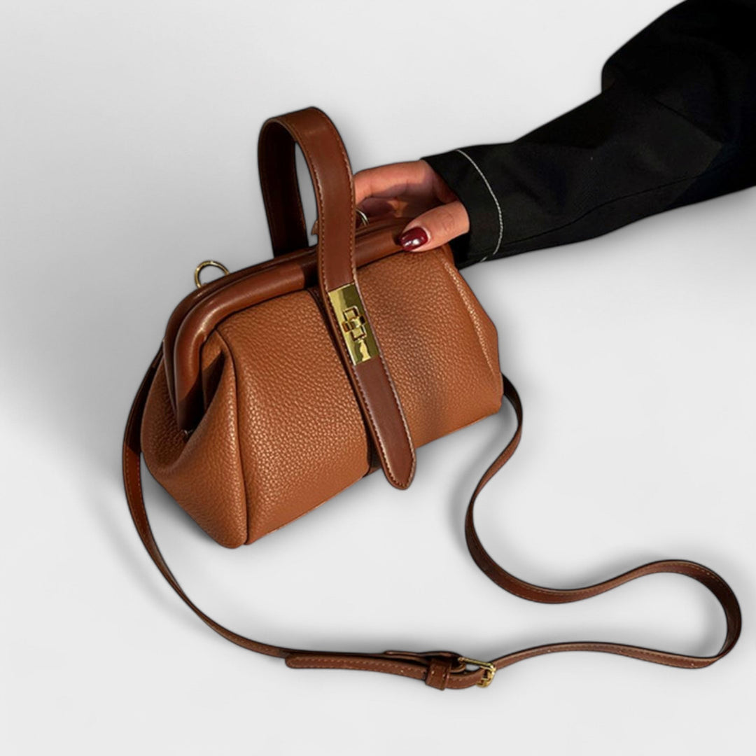 Retro Handbag for Women - Classic Structured Tote Bag