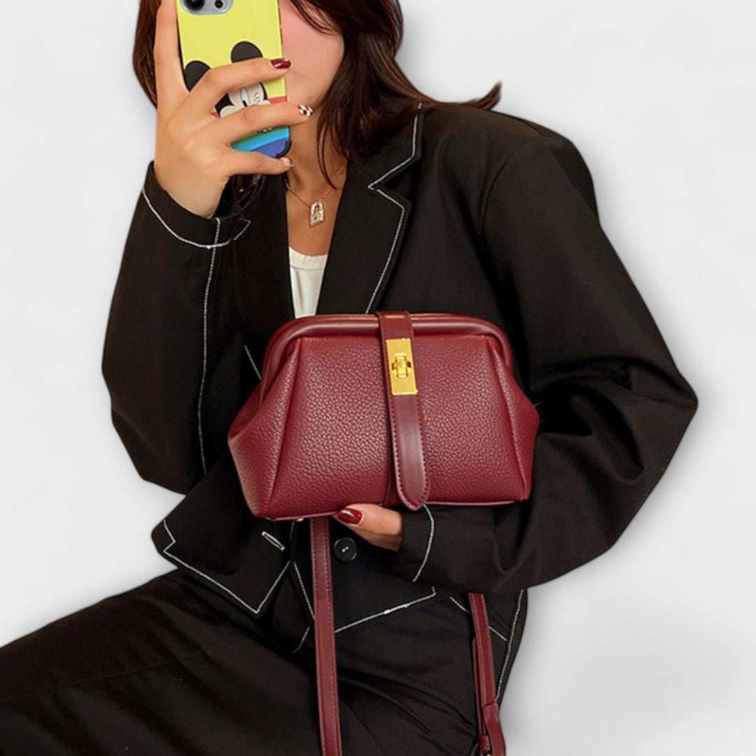 Retro Handbag for Women - Classic Structured Tote Bag