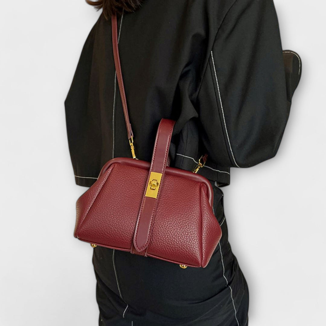 Retro Handbag for Women - Classic Structured Tote Bag