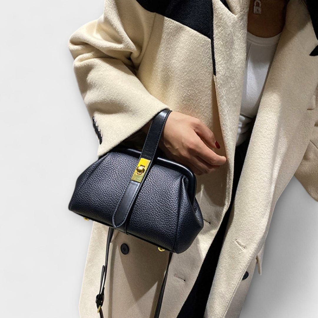Retro Handbag for Women - Classic Structured Tote Bag