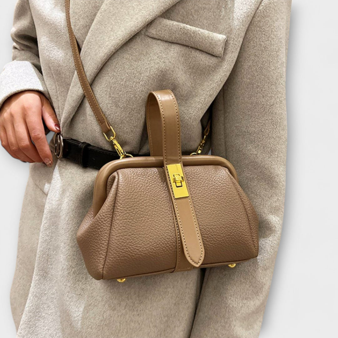 Retro Handbag for Women - Classic Structured Tote Bag