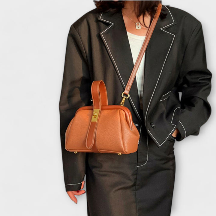 Retro Handbag for Women - Classic Structured Tote Bag