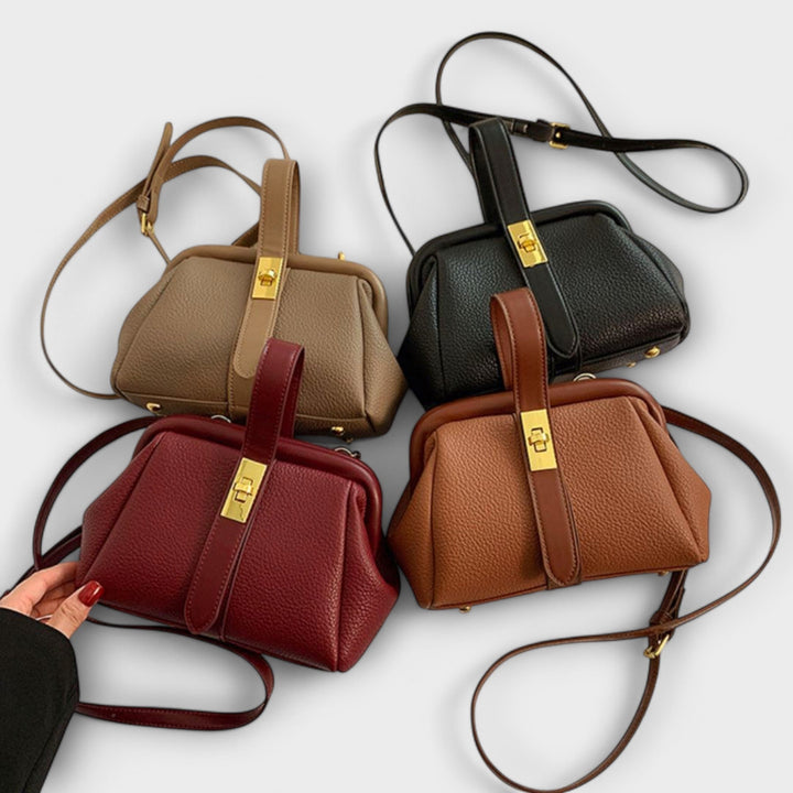 Retro Handbag for Women - Classic Structured Tote Bag