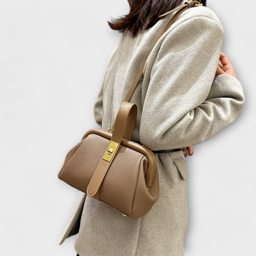 Retro Handbag for Women - Classic Structured Tote Bag