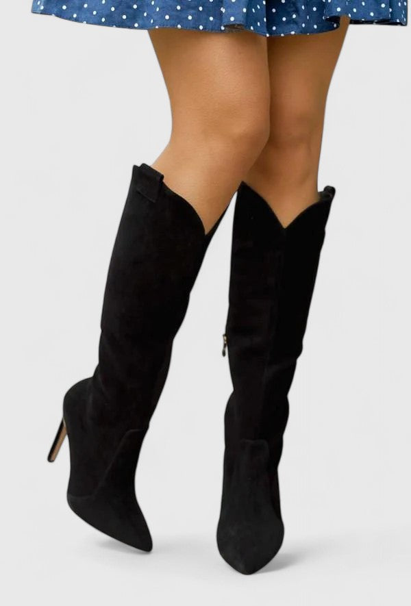 Orthopedic Boots with Side Zipper for Women - Pointed Toe Comfort Heels