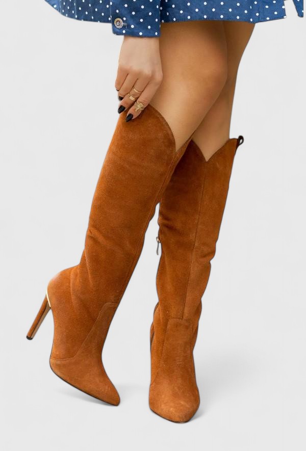 Orthopedic Boots with Side Zipper for Women - Pointed Toe Comfort Heels