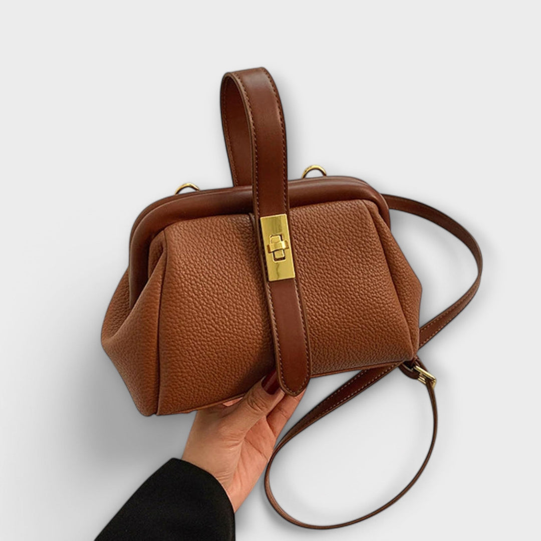 Retro Handbag for Women - Classic Structured Tote Bag