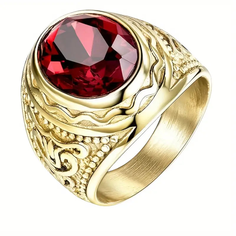 Gold Statement Ring | Modern Sculptural Cocktail Ring