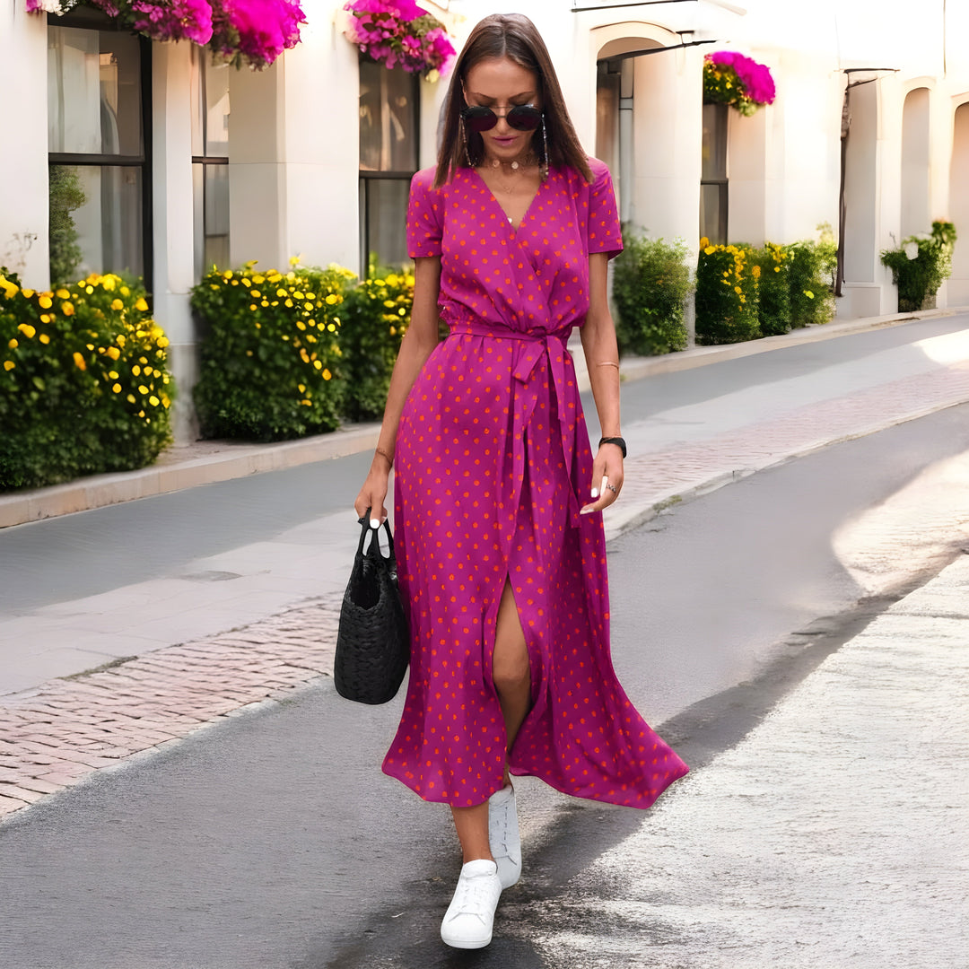 Wrap Dress for Women - Flattering Summer Dress with Feminine Fit