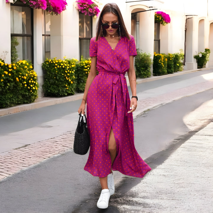 Wrap Dress for Women - Flattering Summer Dress with Feminine Fit