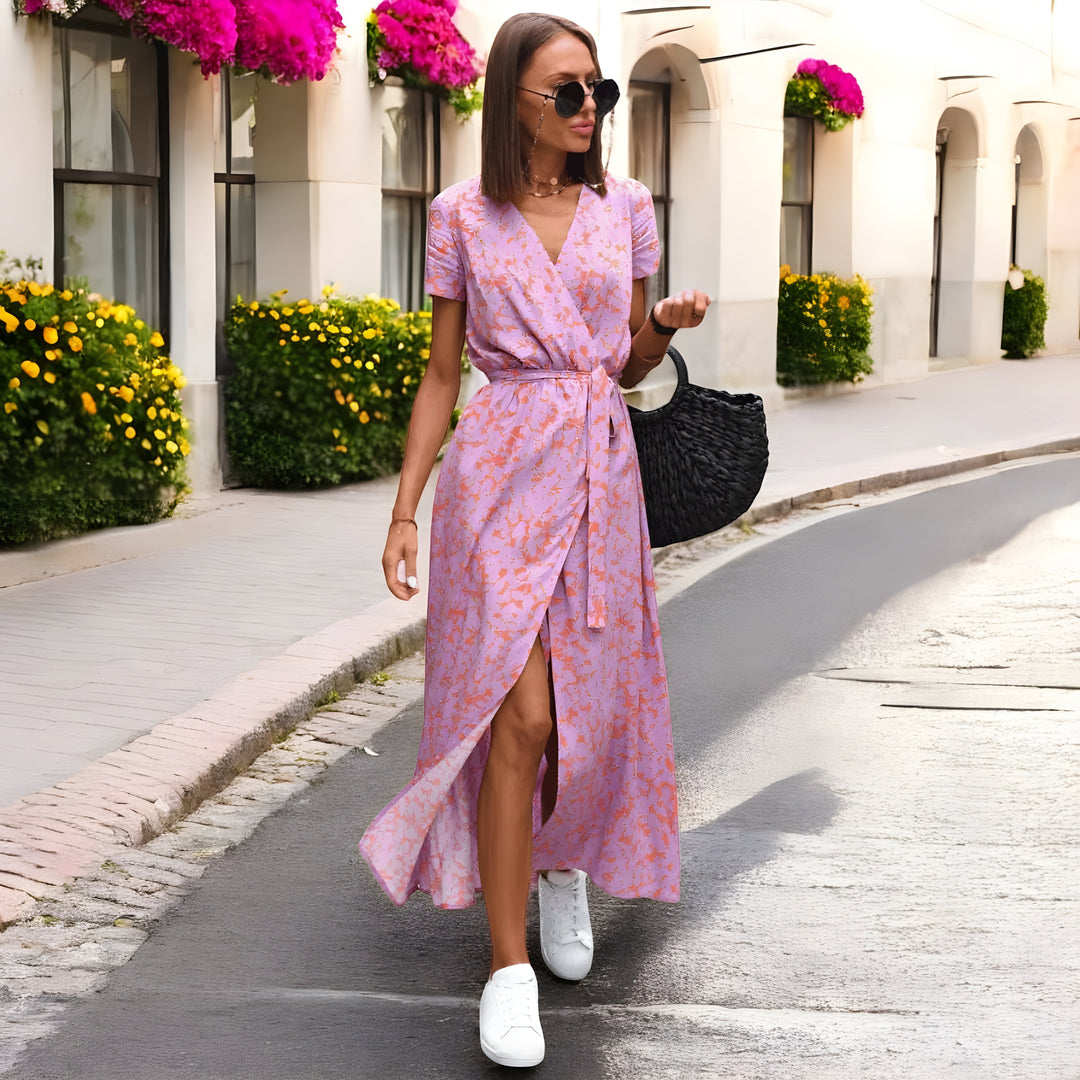 Wrap Dress for Women - Flattering Summer Dress with Feminine Fit