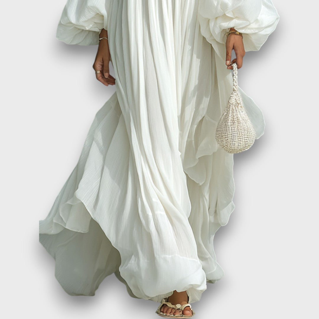 Elegant Maxi Dress for Women - Flowing Floor Length Dress