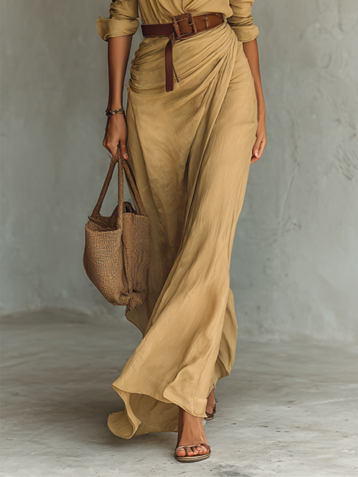 Casual Maxi Dress for Women - Bohemian Flowing Dress