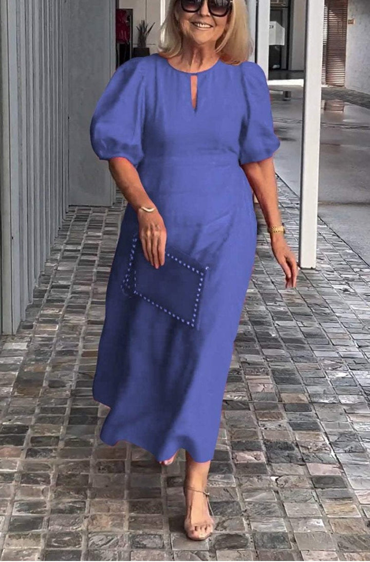 Elegant Puff Sleeve Dress for Women