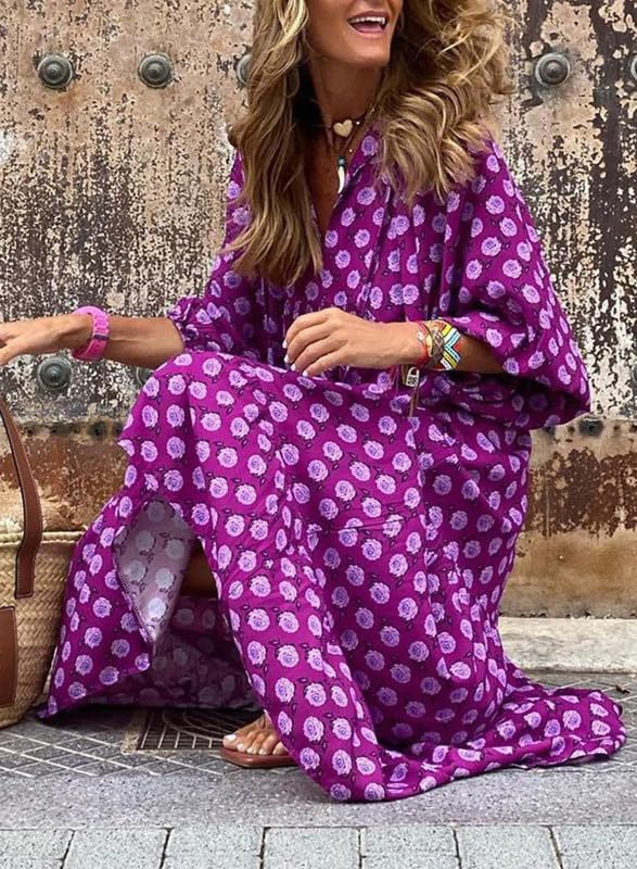 Floral Maxi Dress for Women | Boho Style Long Dress