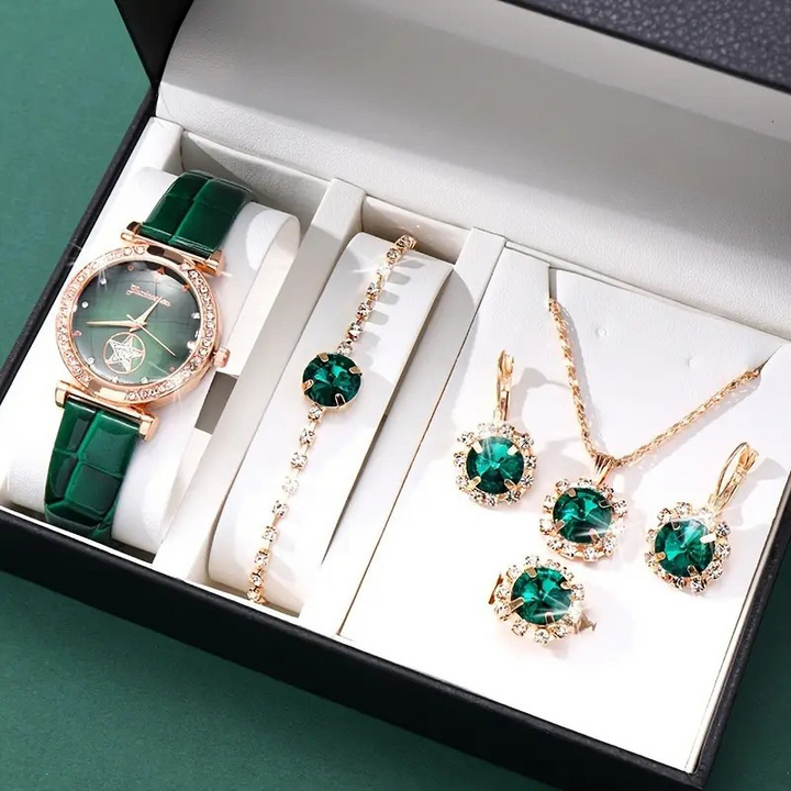 Gold Jewelry Set for Women | Timeless Necklace and Earring Collection