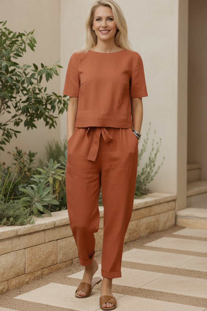 Two Piece Lounge Set for Women - Comfortable Casual Outfit